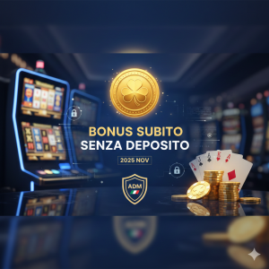 Migliori Bonus Subito Senza Deposito per casino online legali ADM a Novembre 2025.